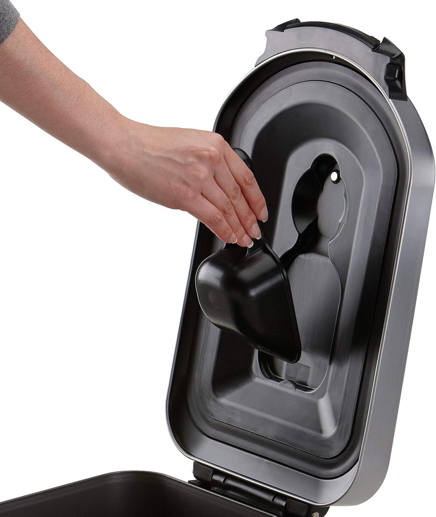 Medium Pet Food Storage Container, Holds 25-29 lb / 11-13 kg of Dry Dog Food, Cat Food, or Bird Seed, Airtight