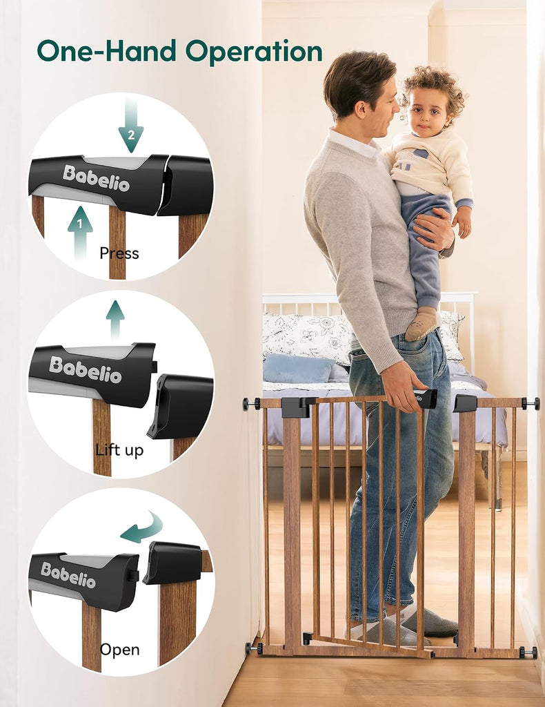 26-40 in Pressure Mounted Baby Gate for Stairs, PressGuard Dog Gate