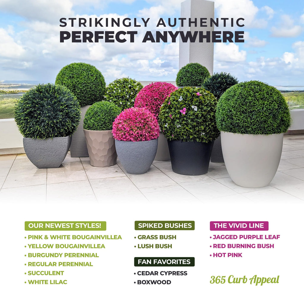 23" XL Faux Topiary Balls, Better Than A Boxwood, 2 Pack