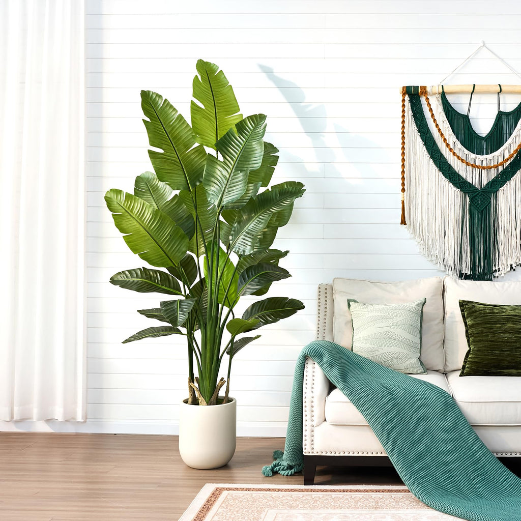 7ft Bird of Paradise Artificial Plant with Planter