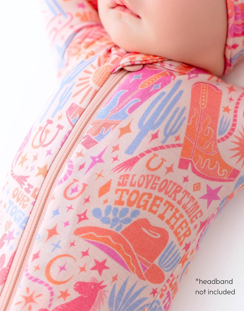 Viscose Baby Footie Pajamas with Affirmations for Moms