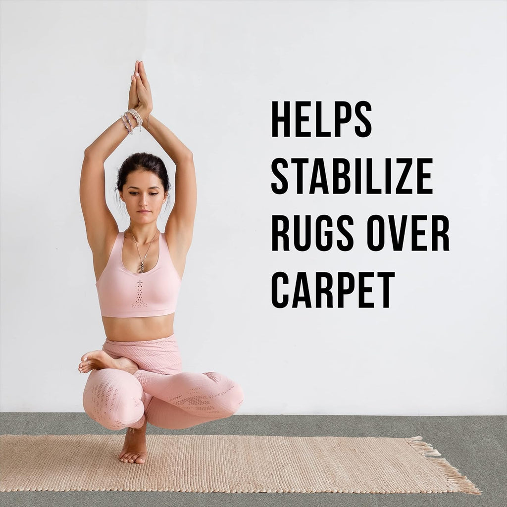 Magic Stop Non-Slip Rug Pad for Area and Runner Rugs, USA-Made Keeps Rugs in Place, 2' x 6' - Set of 12