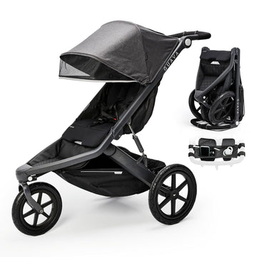 Roam Jogging Stroller with 3D Nesting Fold | Compact-Folding Baby & Toddler Travel Stroller | All-Terrain Running