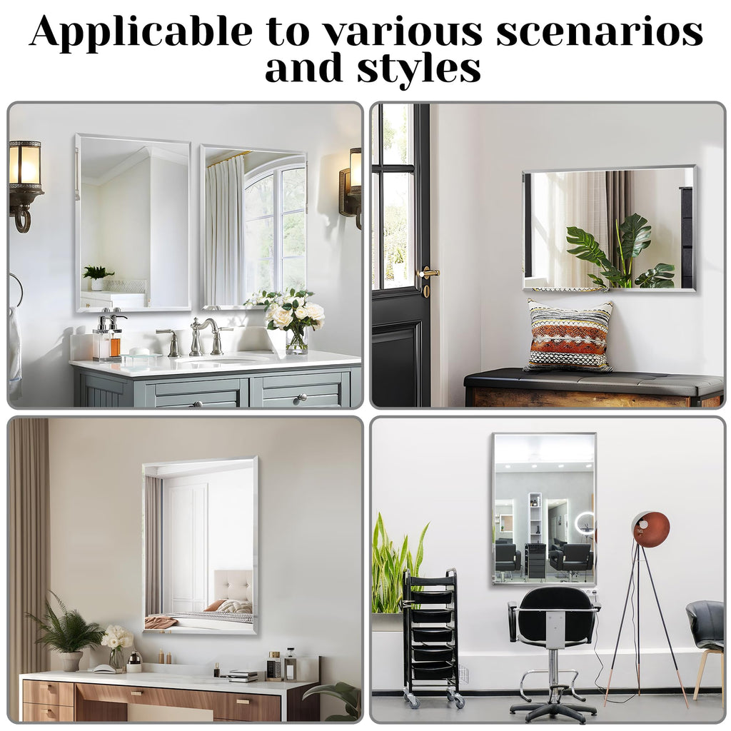 20x 28 Beveled Wall Mirror Decorative Bathroom Vanity Mirror