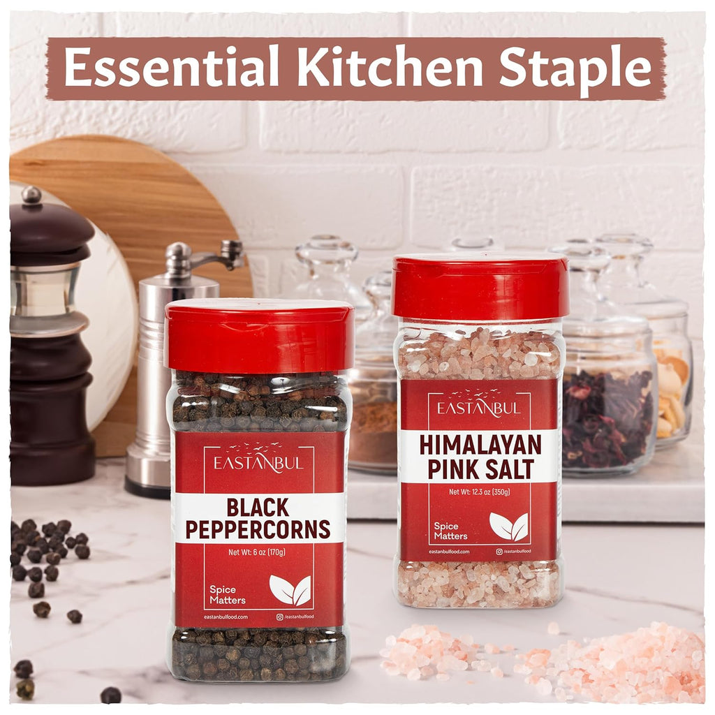 Salt and Pepper for Grinder Refill, Refill Pack, Gift Box, 18.3oz - Set of 183
