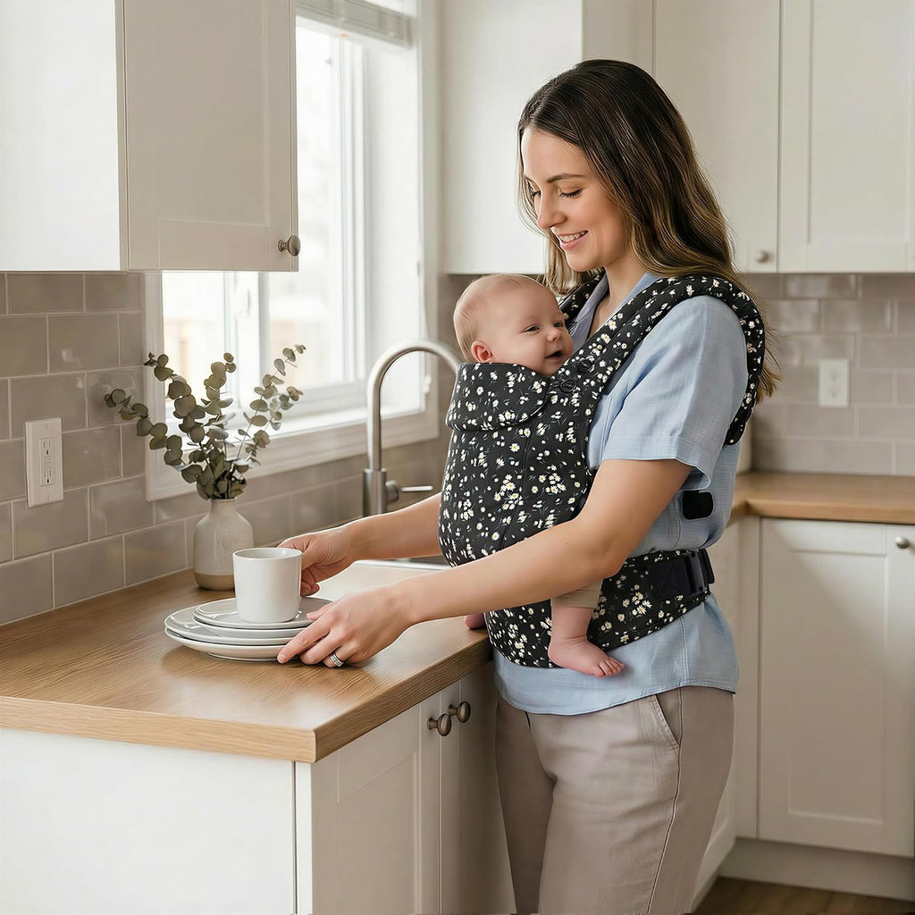 Baby Carrier, Toddler Carrier with Adjustable Seat Size, Comfortable & Ergonomic Baby Carrier Newborn (7-25 LBS)