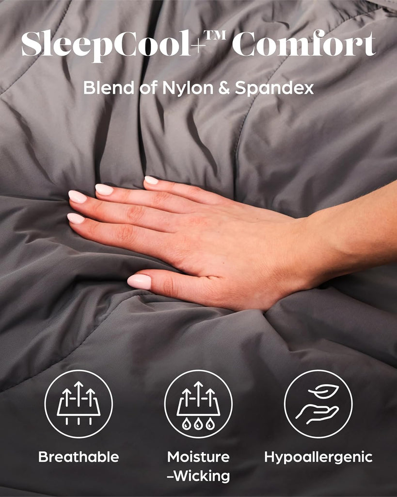 Cooling Comforter King/California King Size 106x96, Cooling Blanket for Hot Sleepers & Night Sweats, Breathable