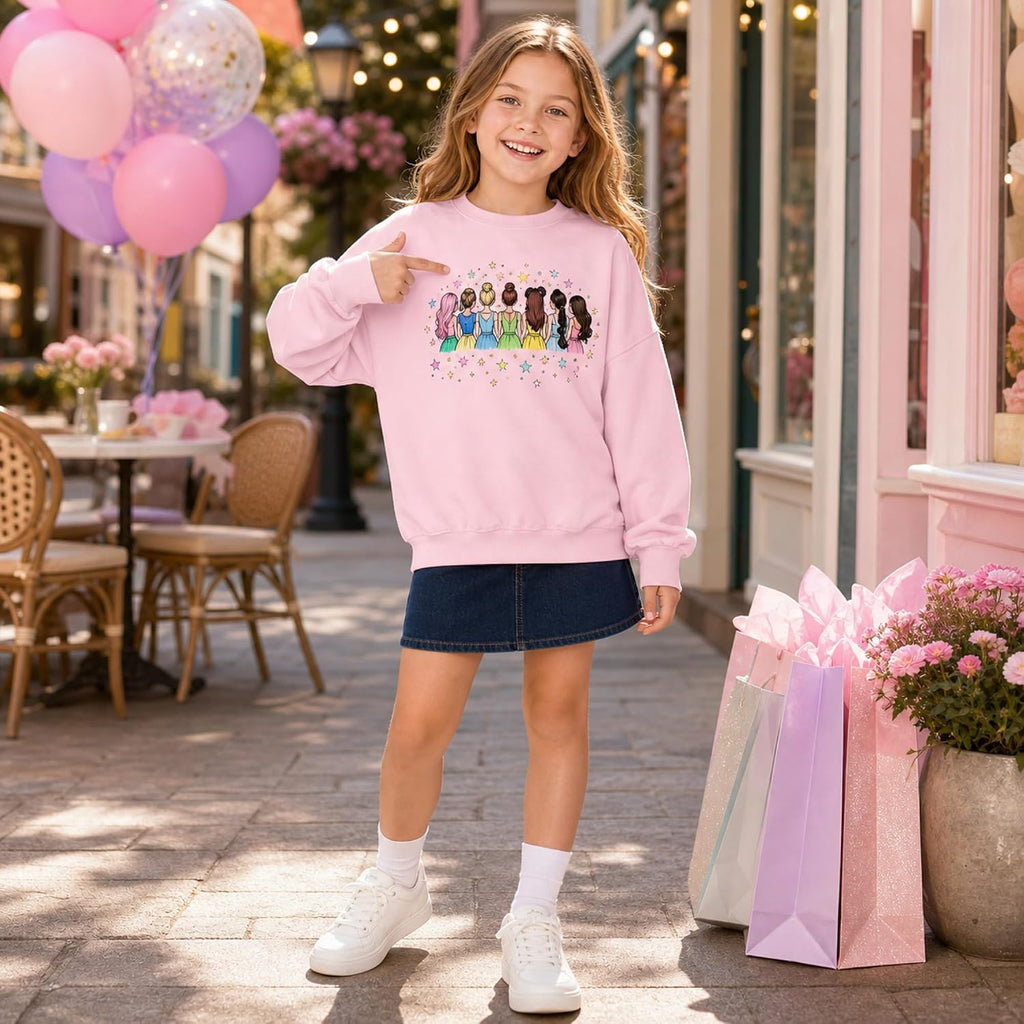 Graphic Sweatshirt Kids Long Sleeve Pullover Fall Winter Gift Top