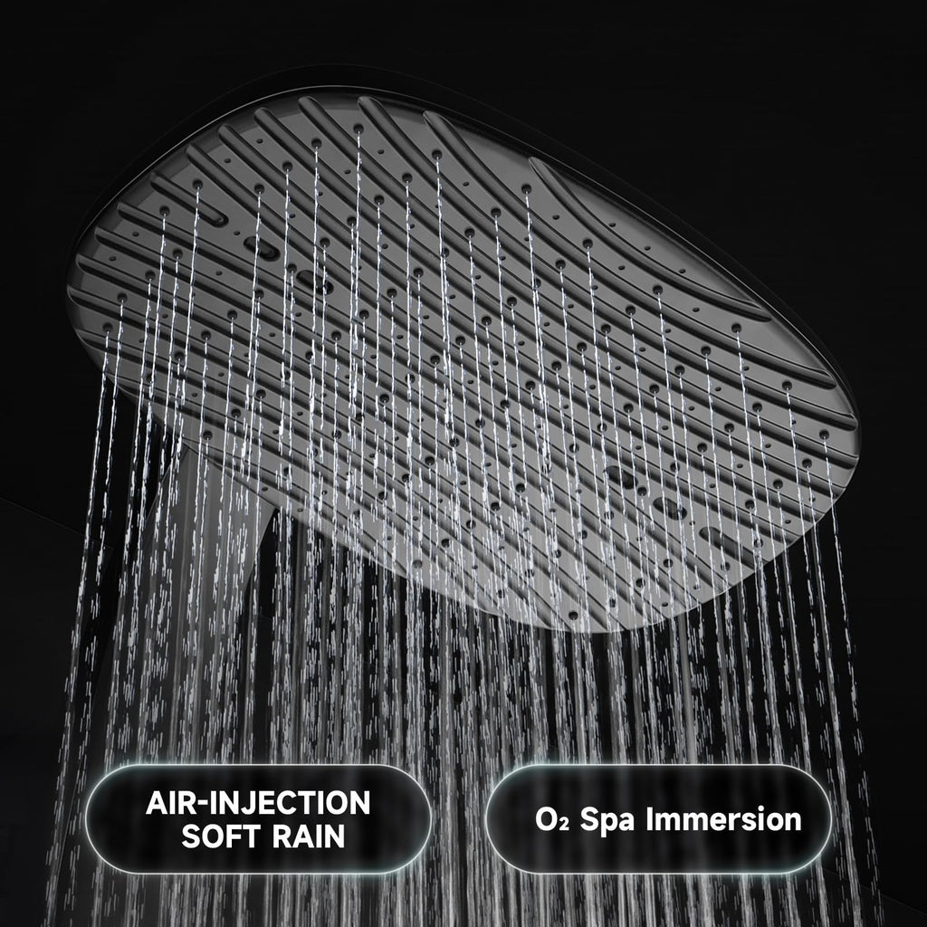 Shower Head with Handheld, High Pressure Showerhead, Black 1.75 GPM