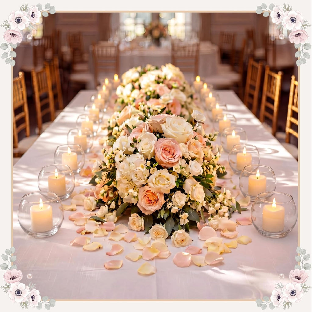 80 Pack Clear Glass Tealight Candle Holders Bulk Round Votive Small Bowl Candle Holders for Wedding Centerpieces