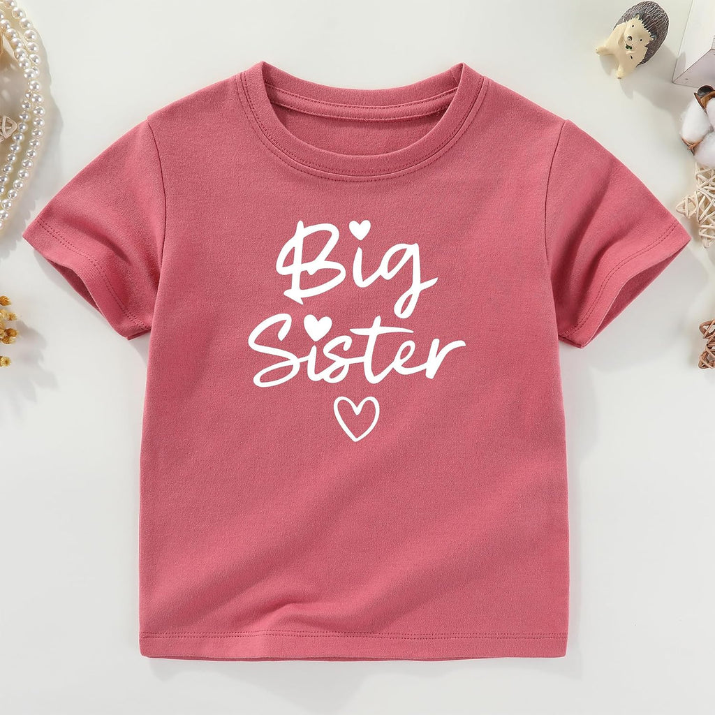 Big Sister Little Sis Matching Outfits Toddler And Baby Clothes Sisters Shirt
