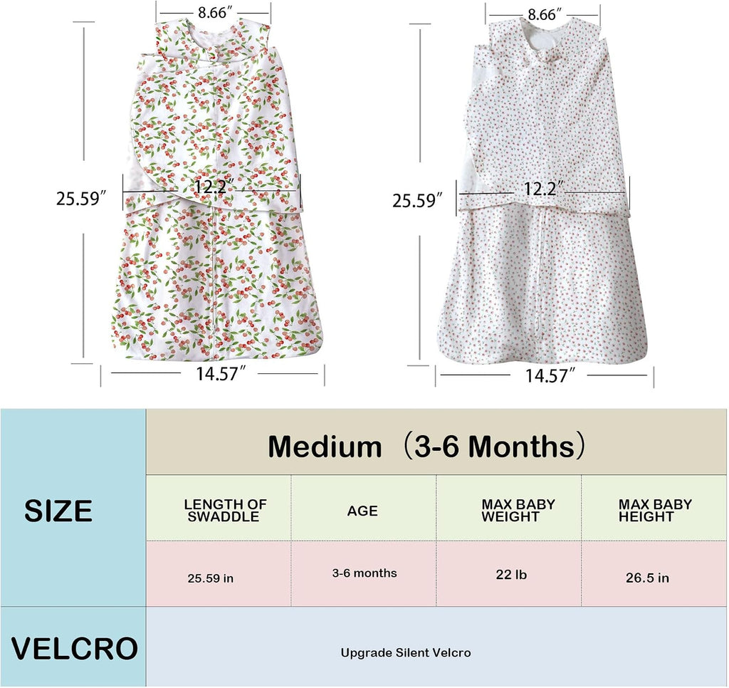 Sleep Sack Swaddle 2 Pack, Way Adjustable, Organic Cotton