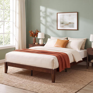 Bamboo Japanese Joinery Bed Frame, Platform Bed Frame