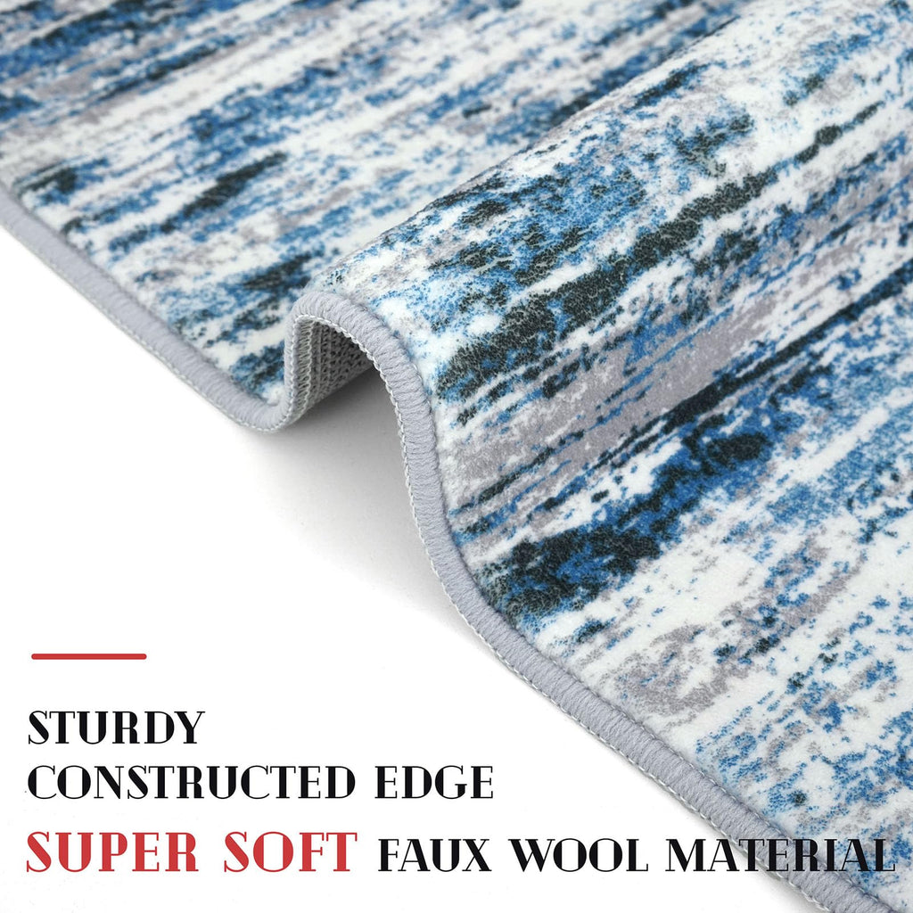 Abstract Washable Runners 3x10 Runner Rug Non Slip
