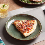 Stoneware Dinnerware Sets Service for 4, 12 pcs Reactive Glaze Plates and Bowls Sets, Handmade Ceramic Dish Set