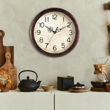 Wall Clock 14 Inch Vintage Wall Clocks Battery Operated Quartz Silent Non-Ticking Large Retro Rustic Style Decorative