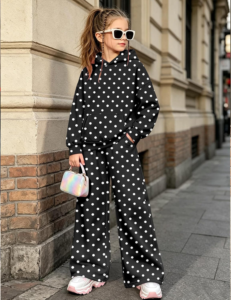 Girls Clothes Piece Fall Winter Hoodie and Sweatpants Set