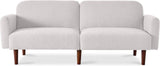 Best Choice Products 77" Mid Century Modern Boucle Loveseat Sofa, Couch, Convertible Sofa Sleeper Bed w/Real Wood