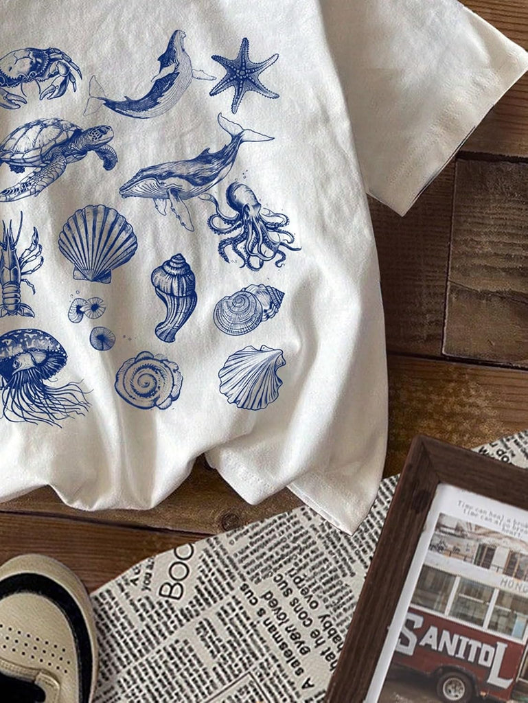 Girl's Cute Graphic T Shirts Short Sleeve Crewneck Tees Summer Trendy Preppy Tops Clothes
