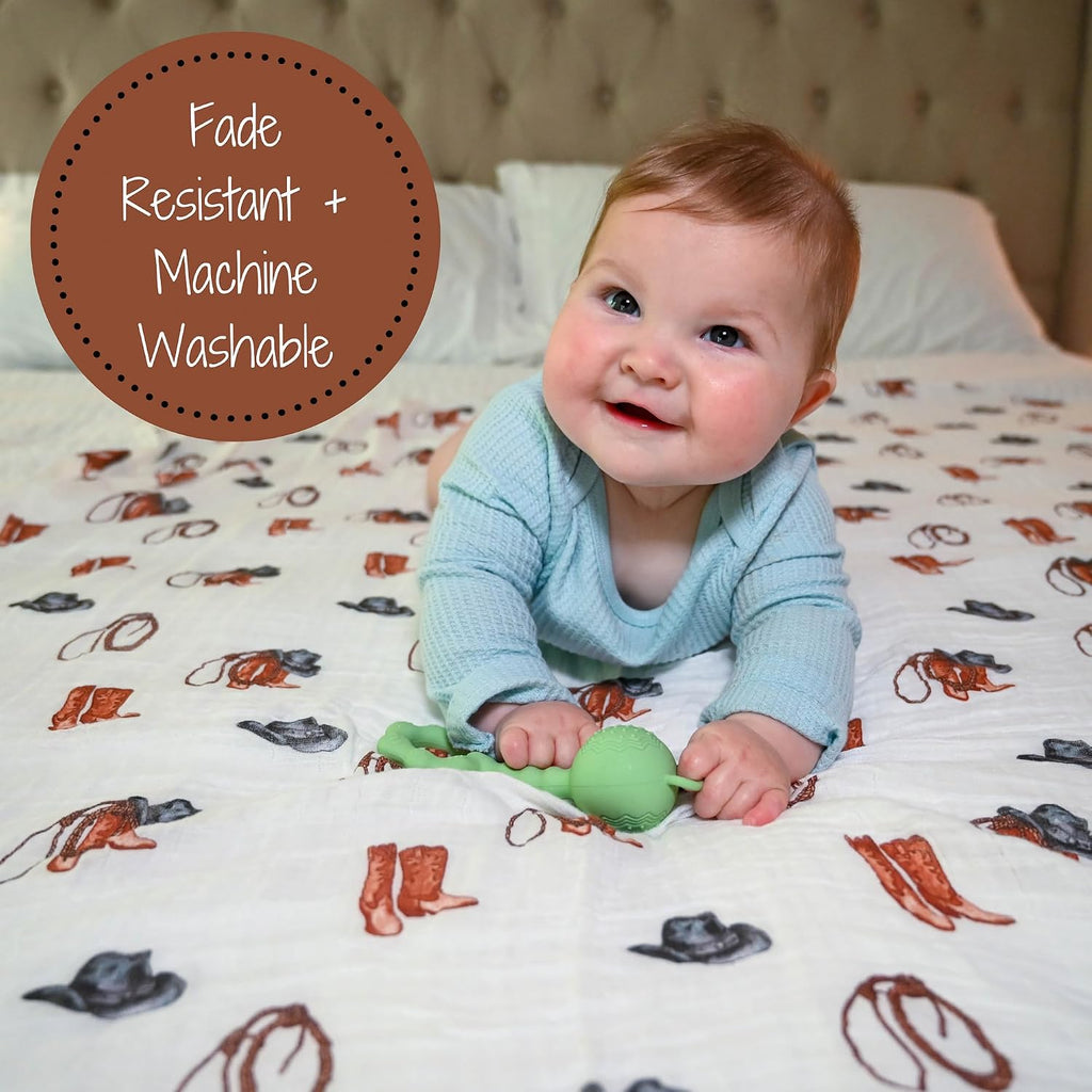 Baby Swaddle Blankets, 100% Organic Cotton Muslin Baby Blanket