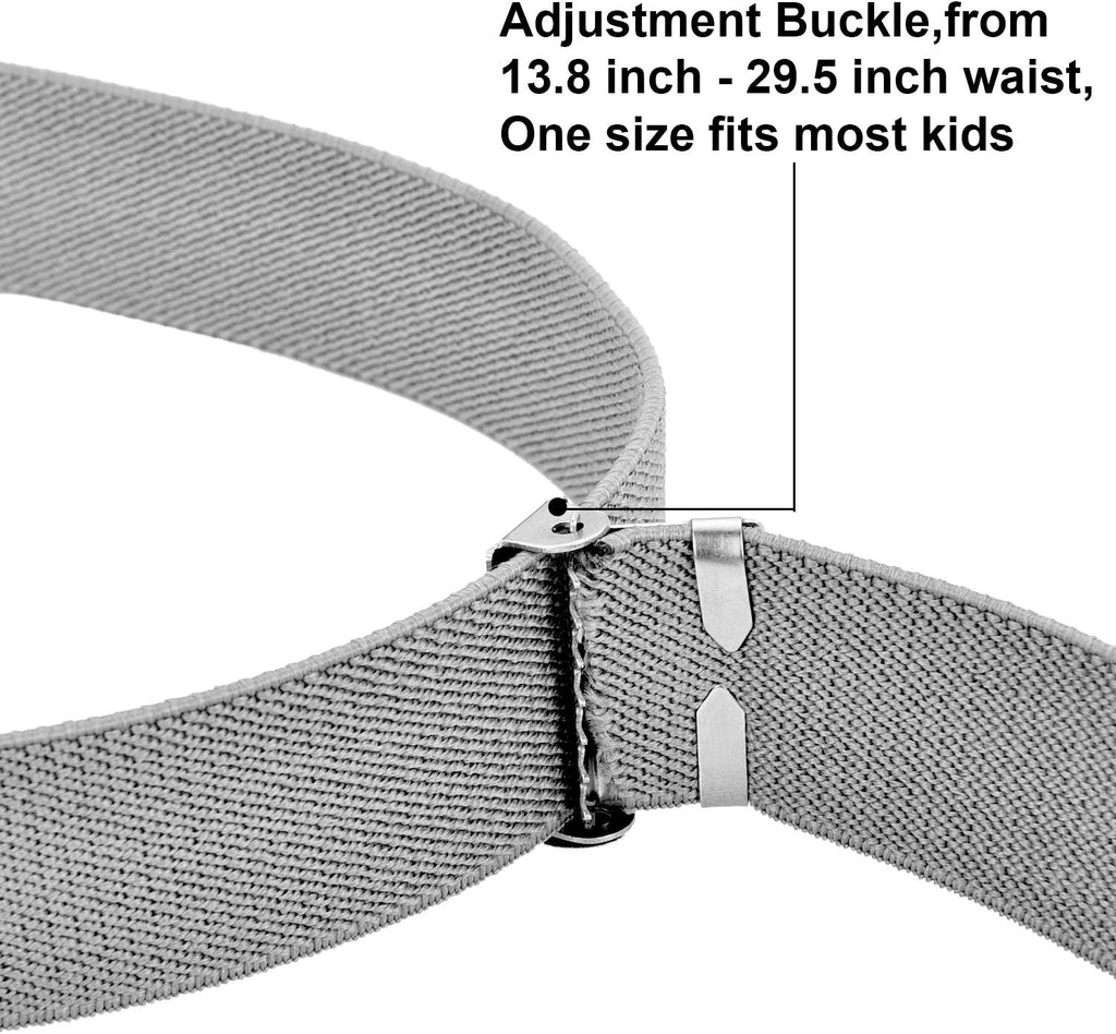 4 Pcs Kids Elastic Belt Boys Buckle