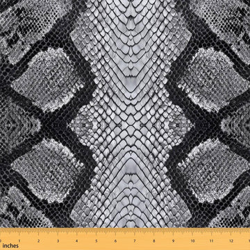 Snakeskin Fabric By The Yard, Animal Skin Upholstery Fabric, Safari Wild
