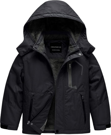 Boy's Waterproof Ski Jacket Warm Winter Snow Coat Windproof Snowboarding Rain Jacket
