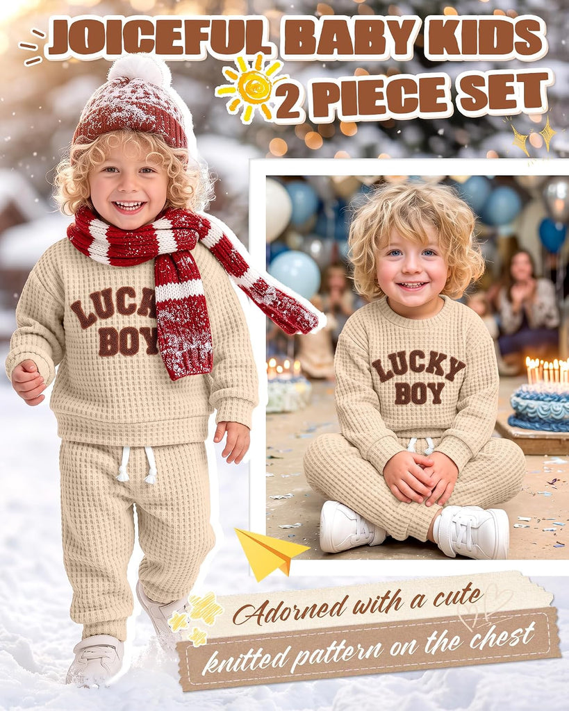 Baby Boys' Clothes Fall Winter Top Pants Set