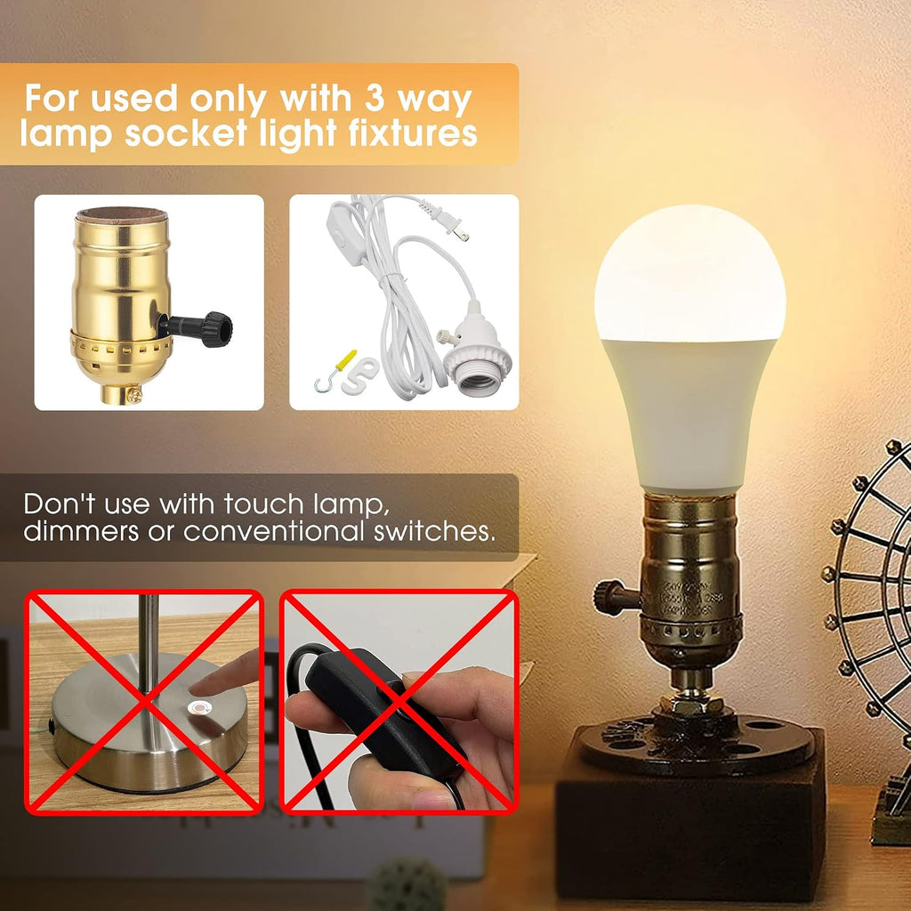 Light Bulbs, 3 Way Light Bulbs 50 100 150W Equivalent 3000K