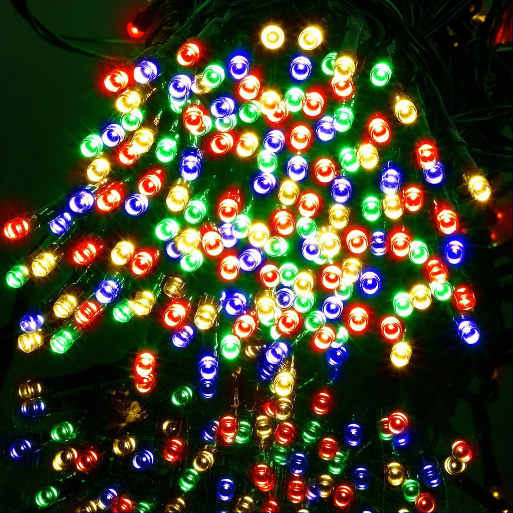 1000LED Christmas Lights, Extra Long 328FT Xmas Green Wire Fairy String Lights Plug in Outdoor, Remote Control & 8