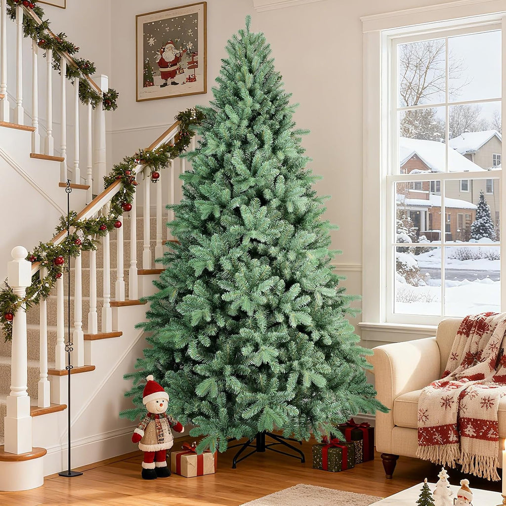 Spruce Christmas Tree, Premium Artificial Hinged Christmas Tree with 1845 PE & PVC Branch Tips,Xmas Trees, Xmas