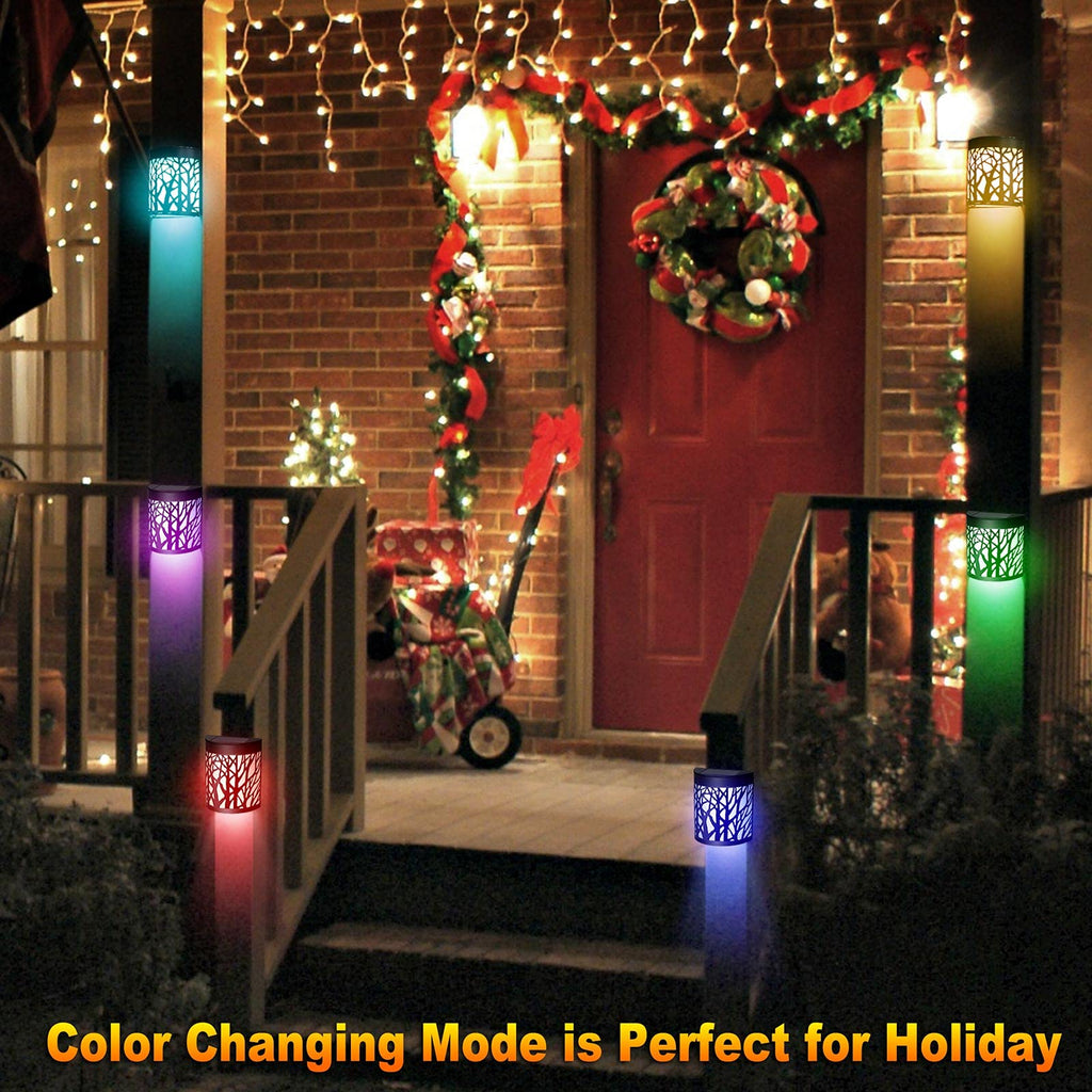 Solar Wall Lights Outdoor Wall Sconce Fence Lights Solar Powered