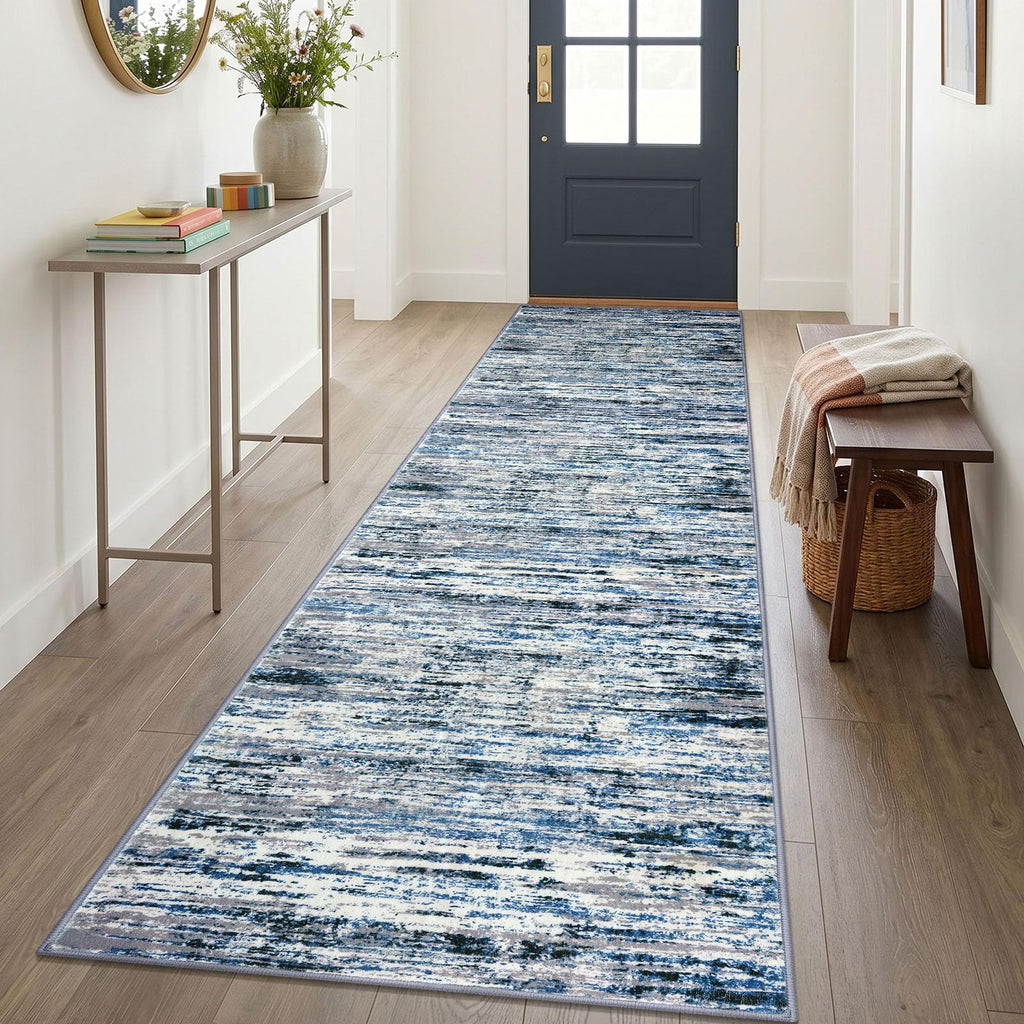 Abstract Washable Runners 3x10 Runner Rug Non Slip