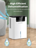 Dehumidifier,75 OZ Water Tank (500 sq.ft) Dehumidifiers for Home