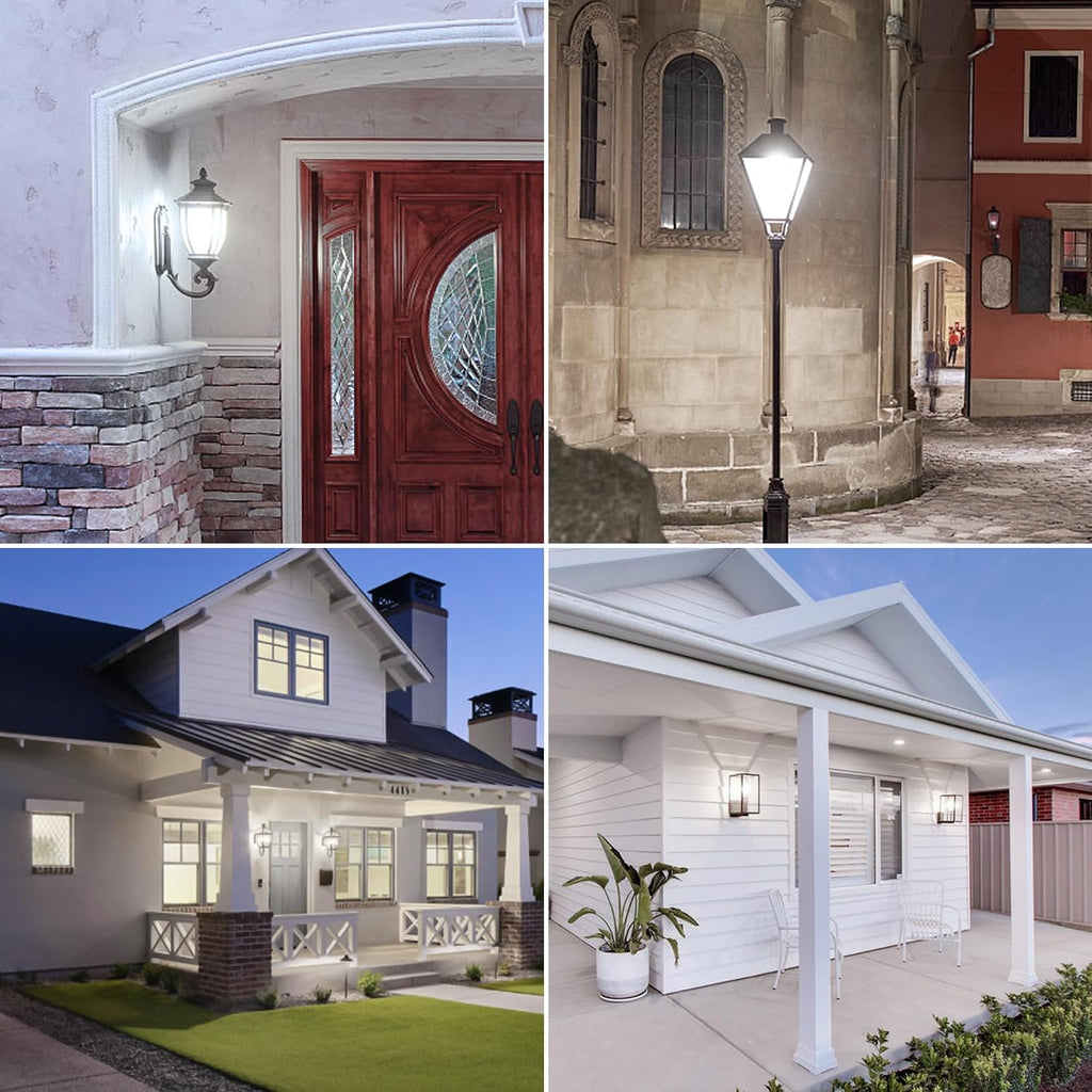 Outdoor Sensor Light Bulbs- No Timer Required, 13W(100W Equivalent), 6000K Cool White, E26 A19 Automatic Sensor LED