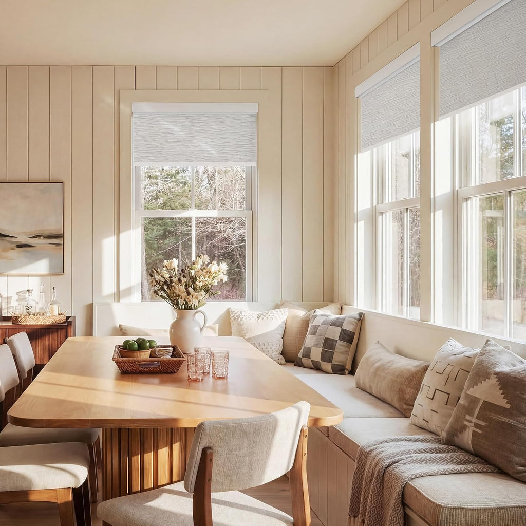 Motorized Blinds with Remote, 100% Blackout Electric Roller Shades