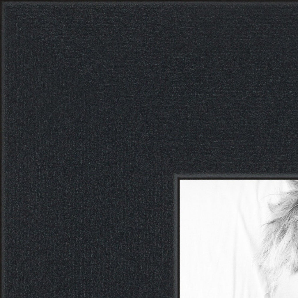 Collage Photo Frame Double Mat with 12-4x6 Openings and Satin Black Frame