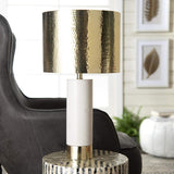 Edina 23" Marble & Iron Table Lamp