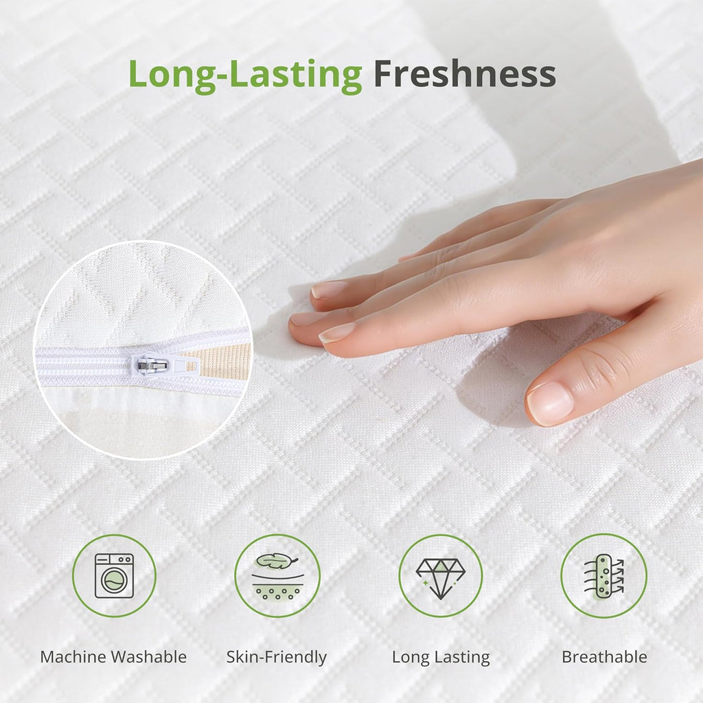 Cal King Mattress 12 Inch, Gel Memory Foam Mattress, Medium Firm | Bed Mattress in A Box, Cooling Green Tea Gel
