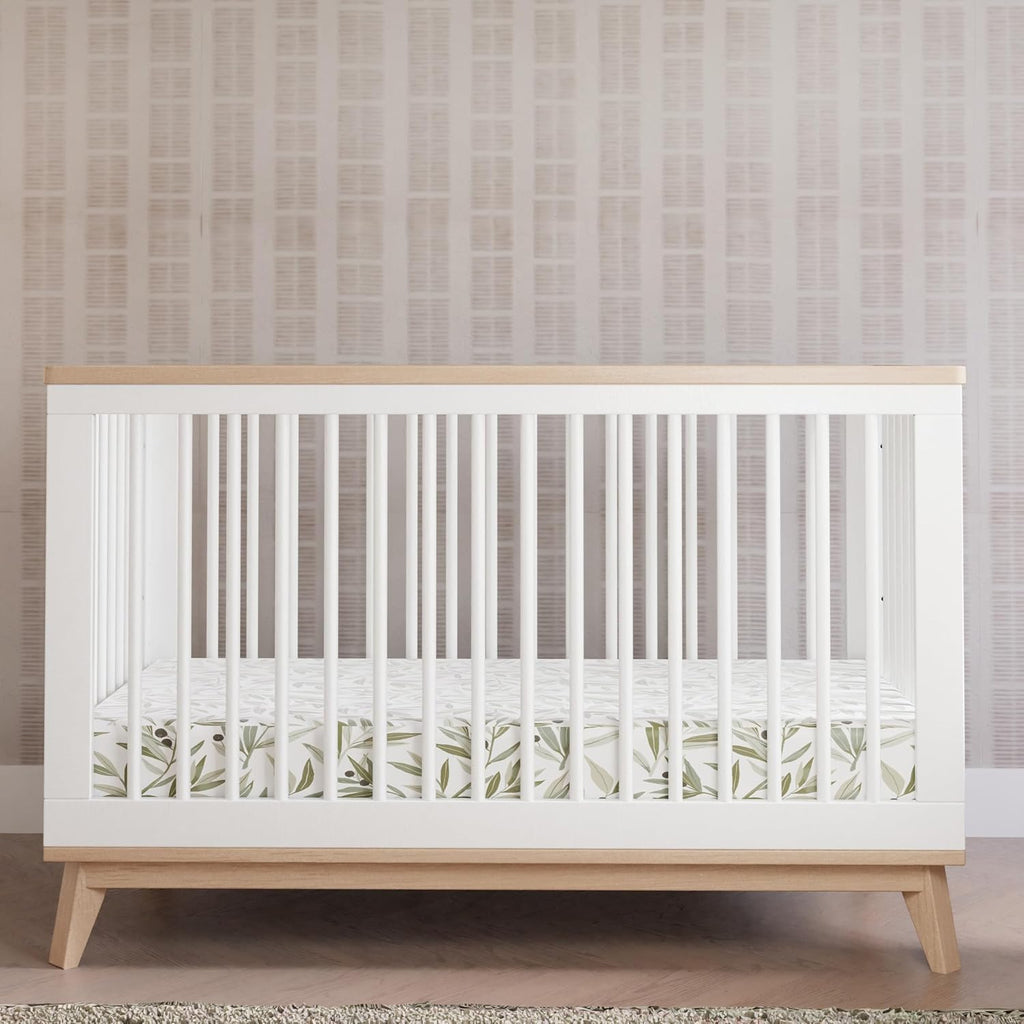 Scoot 3-in-1 Baby Crib Convertible to Wooden Toddler Bed, Daybed - GREENGUARD Gold Certified - Easy Assembly, Made of