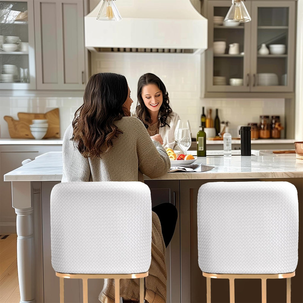 White & Gold Bar Stools, Kitchen Island Barstools, 1PC