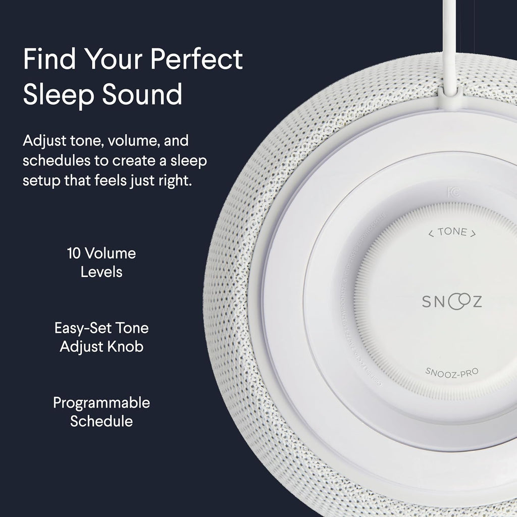 Pro Smart White Noise Sound Machine, Real Fan Inside for Sleeping