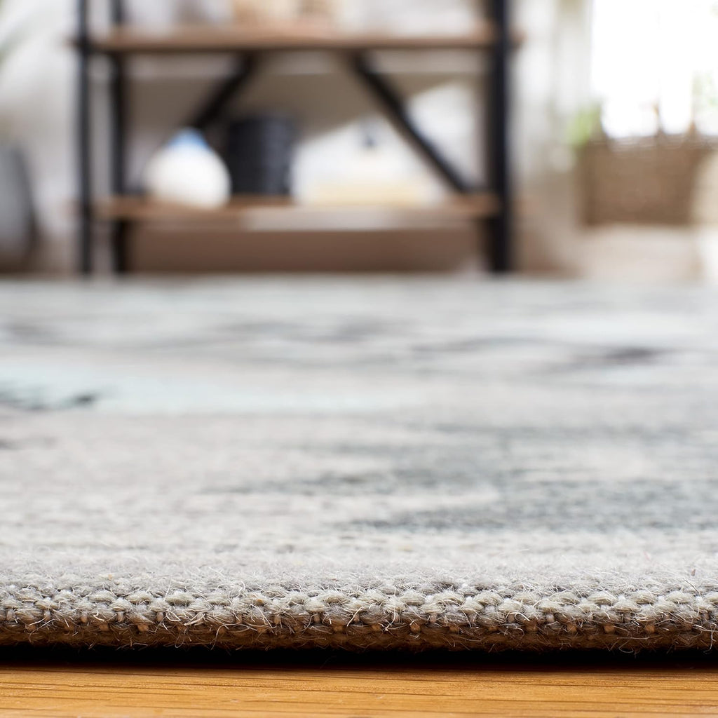 Kilim Collection Area Rug, Grey & Black, Handmade Tribal Southwestern Boho Rustic Wool, Ideal for High