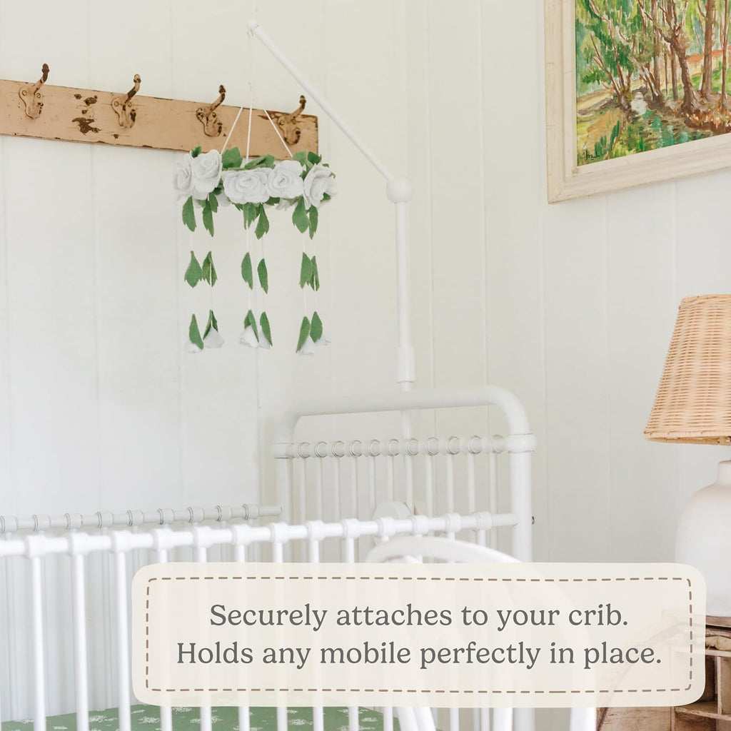 Baby Crib Mobile Arm, Baby Mobile Hanger, 31, White