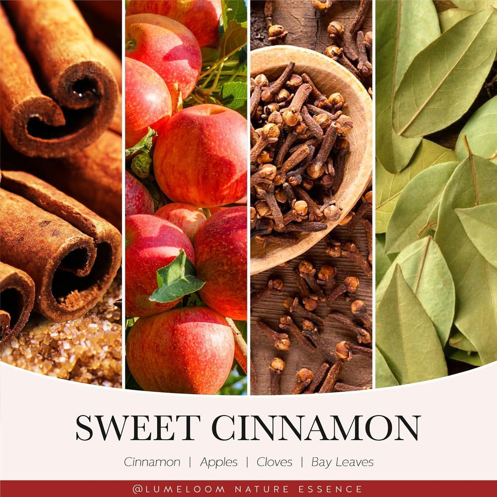 Cinnamon Candles, 14.5oz Large 3-Wick Candles Scented - Set of 145