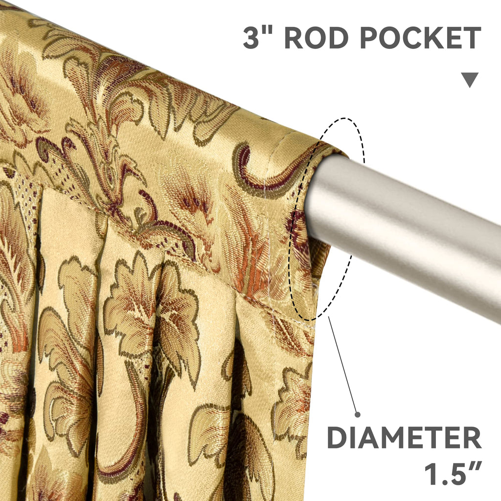 Elegant Waterfall Valances Windows, W59 Inch