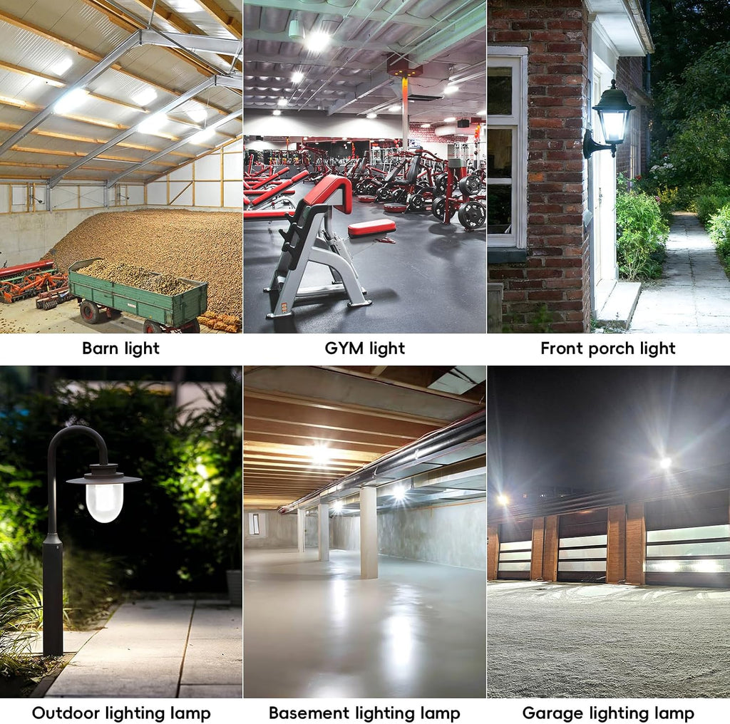 Led Corn Light Bulb - 60W 7500LM Equivalent 600Watt E26 for Warehouse 6000K 2 Pack