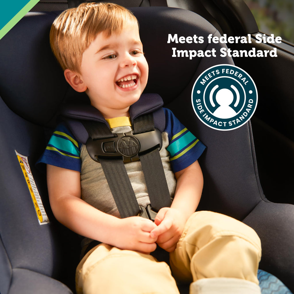 Safety 1st Smooth Ride Convertible Car Seat, 2-in-1 Rear & Forward Facing, 5-40 lbs, 30-50 lbs, Fits 3 Across, Slim