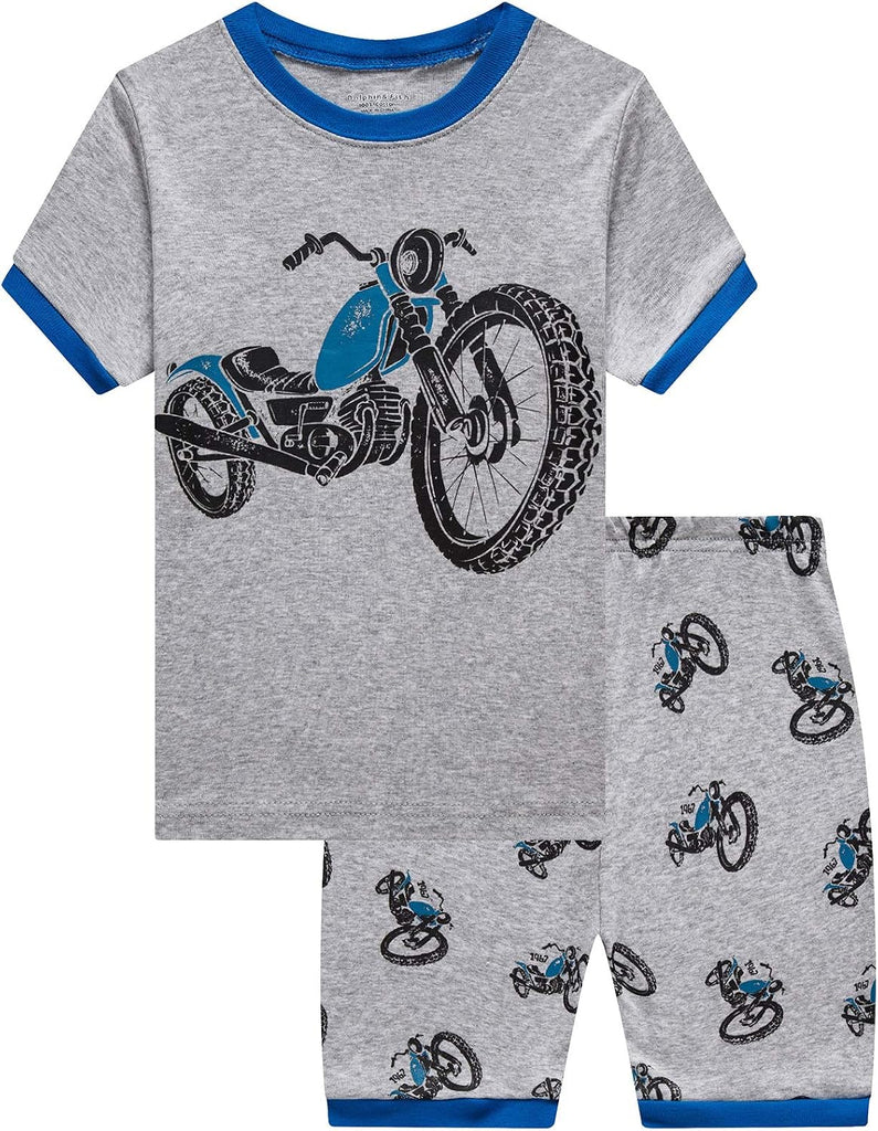 Toddler Boy Cotton Summer Pajamas Short Sleeve Pjs Kid Clothes