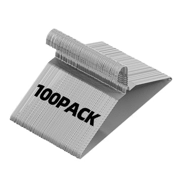 Metal Wire Hangers 100 Pack, Thin for Clothes Space Saving